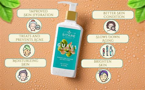 Sitare Beauty Face Wash for Women Guava Facewash with Vitamin B5 ...