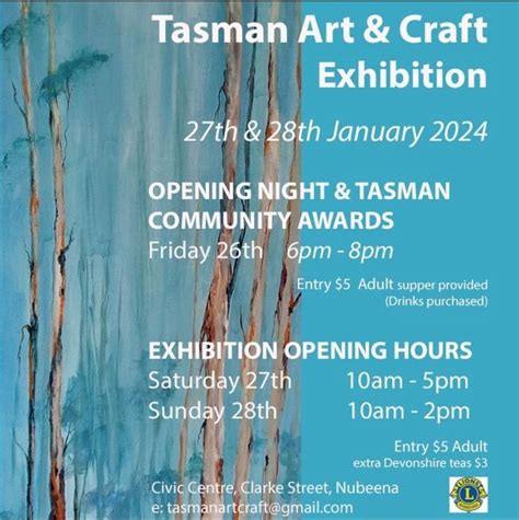 2024 Tasman Art & Craft Exhibition, Tasman Civic Centre, Sandy Bay, 26 ...