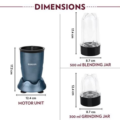 Buy Borosil Nutrifresh PB33, Blue Blender at Best Price Online in India ...