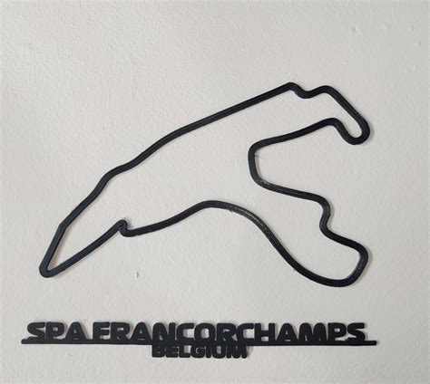 Download STL file Spa Francorchamps track wall art • 3D printer ...