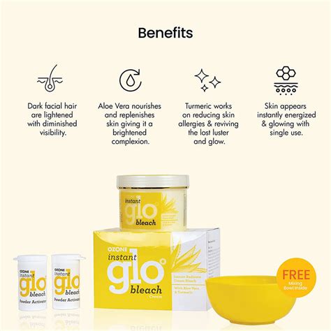 Get The Best Instant Glo Face Bleach Cream – Ozone Ayurvedics