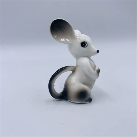 46. Vintage Porcelain Mouse Big Ears
