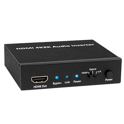 AllAboutAdapters 4Kx2K HDMI DVI Audio Embedder AnalogDigital Audio ...