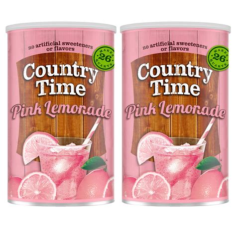Logotipo De Limonada Rosa Country Time Country Drinks – Naturally