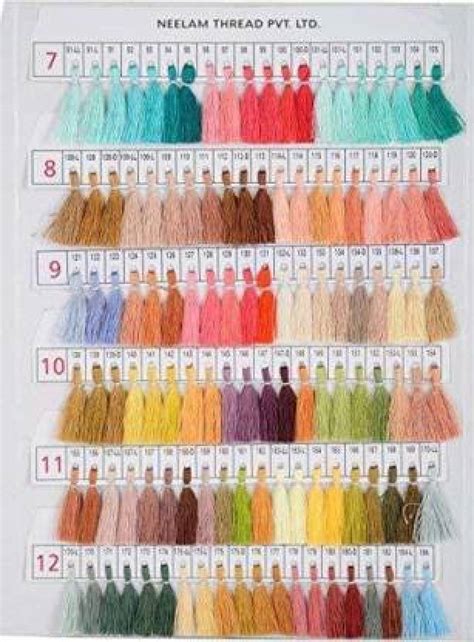 OMX Neelam Thread Shade Card - Neelam Thread Shade Card . shop for OMX ...