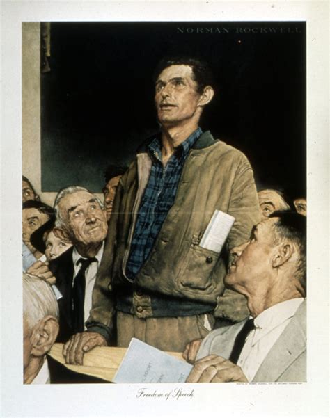 Freedom Of Speech Norman Rockwell