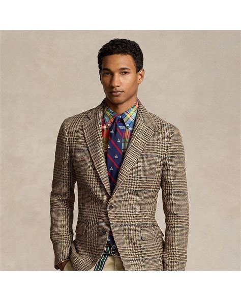 Ralph Lauren Polo Soft Tailored Glen Plaid Sport Coat in Brown for Men ...