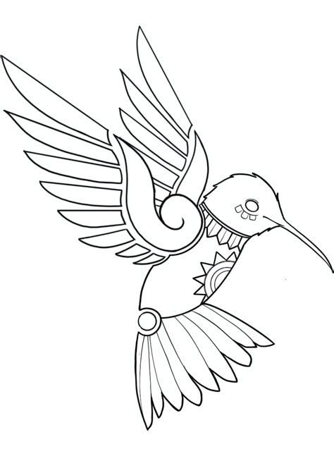 Image result for Drawing Aztec God with Hummingbird