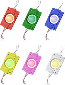 Lednexa 6 pieces (1 Pc Each Red Green Blue yellow white pink) DC 12V ...