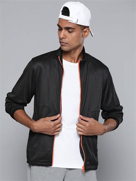 Alcis Men Black Running Sporty Jacket AAMJKTSM00041302-S