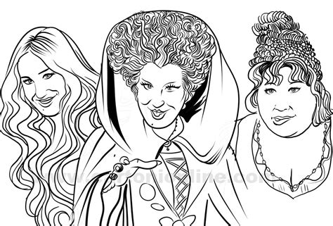 Kleurplaat Hokus Pocus | My XXX Hot Girl