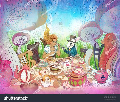 Mad Hatter Tea Party Drawings