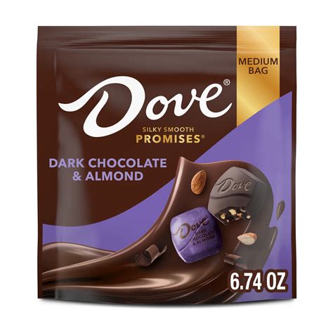 Dove Promises Individually Wrapped Dark Chocolate & Almond Candy - 6.74 ...