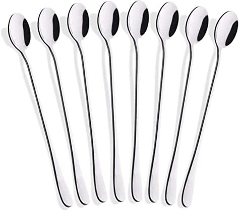 Buy Long Handle Spoon For 8 Pics Long Mixing Stirring Spoon For Iced ...