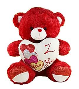 Buy Tickles Red Teddy with I Love You Heart Stuffed Soft Plush Animal ...