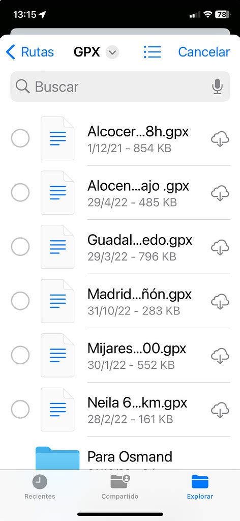 iOS beta feedback. Routes names too big in dropbox - Route transfer and ...