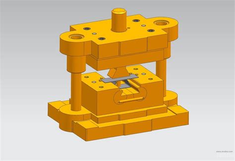 弯板弯曲模具(CAD图纸+SolidWorks三维模型) - 模具模型下载 - 三维模型下载网—精品3D模型下载网