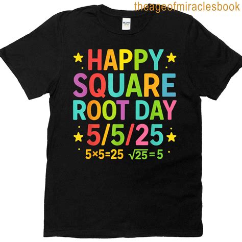 Square Root Day 2025 5525 T-shirt