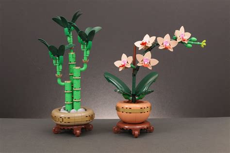 LEGO 10343 Mini Orchid and 10344 Lucky Bamboo review
