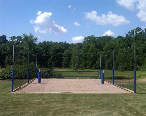 How To Construct A Volleyball Court Volleyball court backyard, Beach