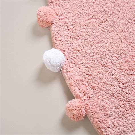 Blush Pink Pom Pom Floor Mat 88x47 Inch Online - Premium Floor mat ...