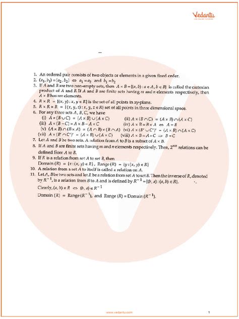 Image result for Formulas for Relations and Functions Class 11