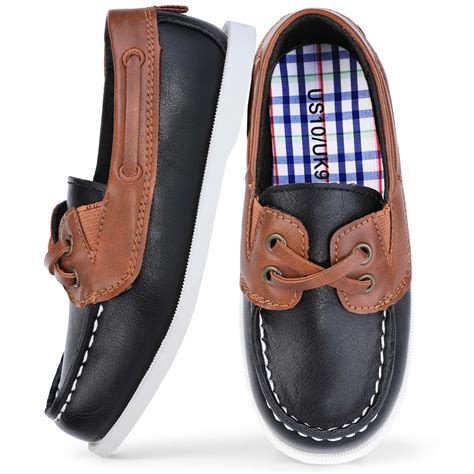 HOMEHOT Boys Dress Shoes PU Leather School Uniform Loafers Wedding ...