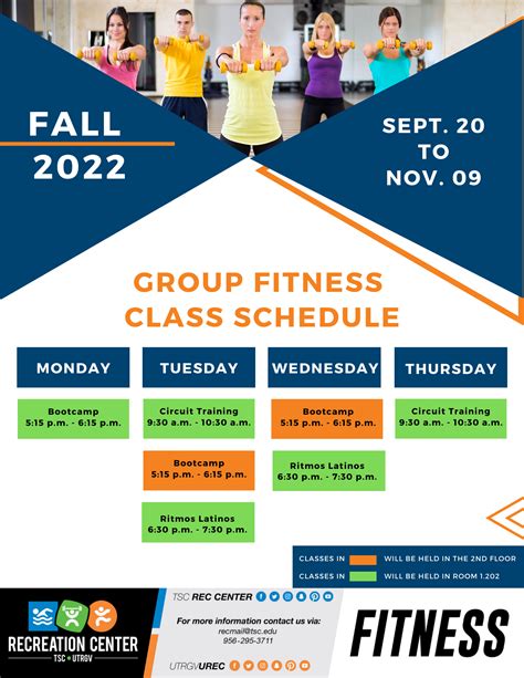 Group Exercise Classes Schedule