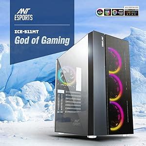Amazon.in: Buy Ant Esports ICE-511MT Mid Tower Mesh Gaming Cabinet ...