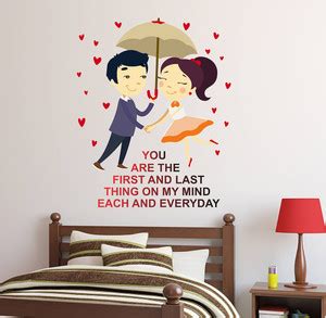 Wallzone 100 cm LOVE COUPLES Removable Sticker Price in India - Buy ...