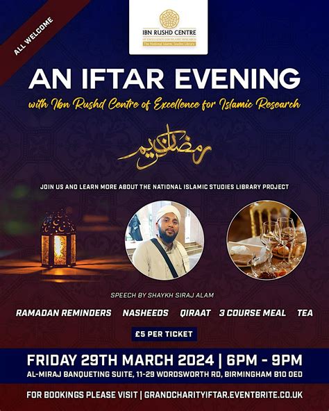 An Iftar Evening with Ibn Rushd Centre of Excellence for Islamic ...