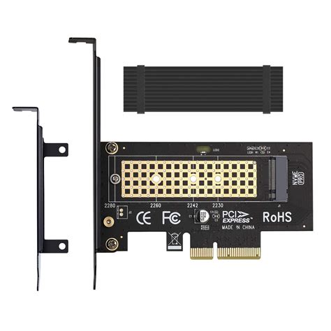 Buy M.2 NVME to PCIe 3.0 x4 Adapter with Aluminum Heatsink Solution ...