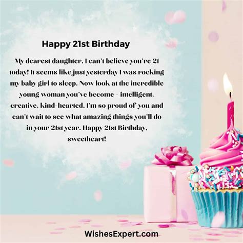 50 Heartfelt 21st Birthday Wishes for Daughter