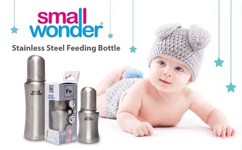 Buy Small Wonder Stainless Steel Baby Feeding Bottle – 240 ml Pack of 1 ...