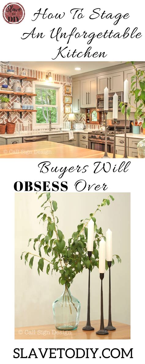 How To Stage Your Kitchen Like A Pro - Slave to DIY | Kitchen staging ...