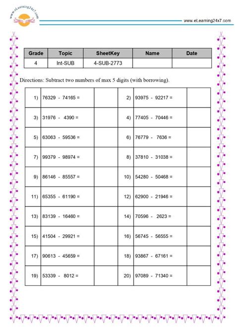 Image result for Math Tutorial for Grade 4 Subtraction