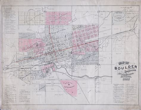 Map of Boulder Colorado - Colorado Historical Maps
