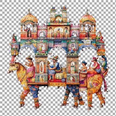 Png rath yatra indian against a transparent background for religious ...