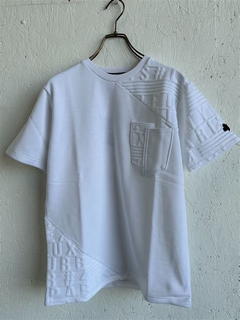 【LUXE/R】ストレッチ膨れジャガード編みXカットソー切り替えTシャツ(45423) | LUXE/R