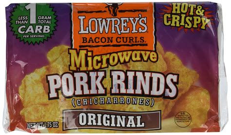Amazon.com: Lowrey's Bacon Curls Microwave Pork Rinds (Chicharrones ...
