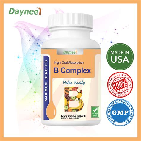 Vitamin B Complex improve nervous system health boosts energy production and relieves anxiety ...