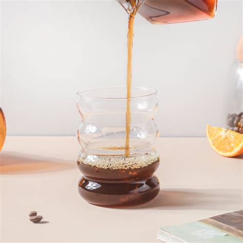 Ripple Puffy Glass Transparent Online - Premium Tumbler | Nestasia