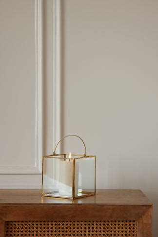 Clear Glass & Brass Lanterns with a Handle – Fleck