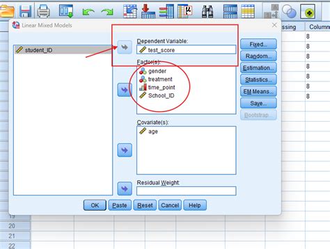 Generalized Linear Mixed Model with SPSS 的图像结果
