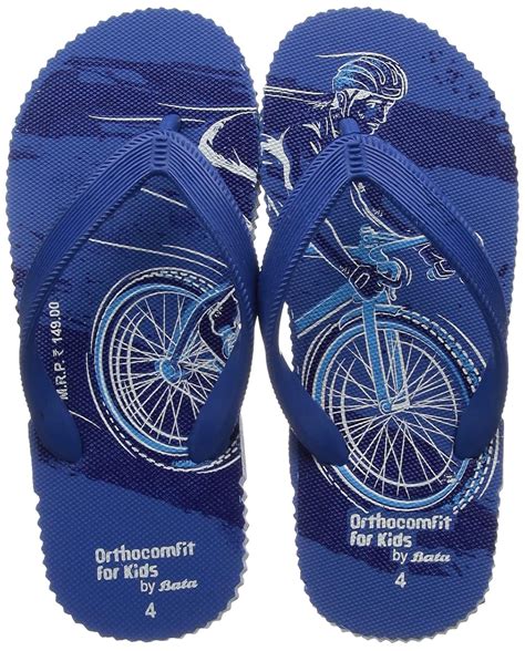 Bata unisex-child NEW ORTHOKIDS Blue Slipper - 2 UK (4779010) : Amazon ...