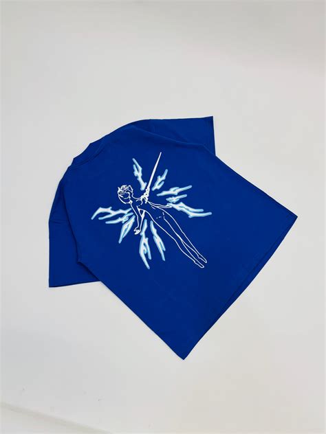 Blue Boxy fit Tshirt – THE FLAMES