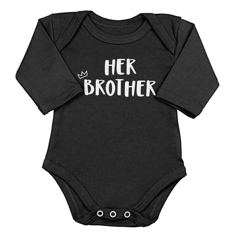 Her Brother-His Sister, Matching Bodysuit And Tee For Brother And Sist