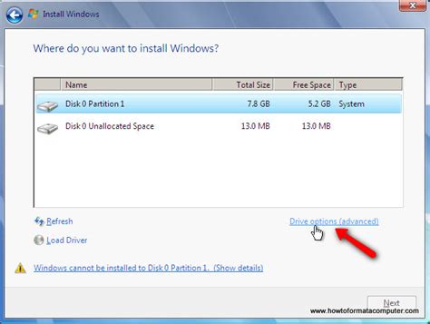 Computer Formatting Windows 7 的图像结果