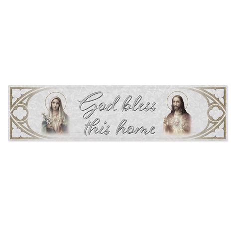 23" x 6" Wooden Door Blessing Plaque