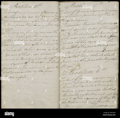 A manuscript of 'Practical Geometry' by T. Pendleton, dated October 21 ...